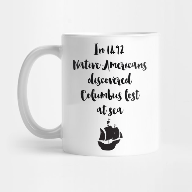 Columbus Lost At Sea - Native Americans by deificusArt